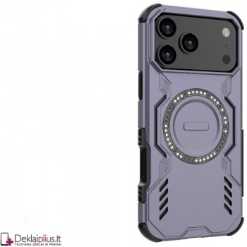 Šarvuotas dėklas su magsafe - violetinis (Apple Iphone 17 Pro/Iphone 18 Pro)